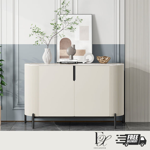 QUELLIN Modern Sintered Stone Sideboard - Exclusivia