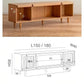 RANDY TV Console Sideboard Rattan - Exclusivia