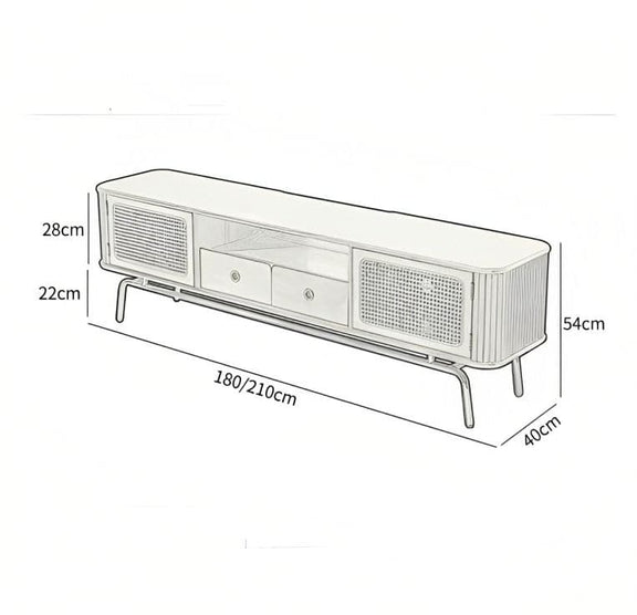 RAVEN TV Console Cabinet - Exclusivia