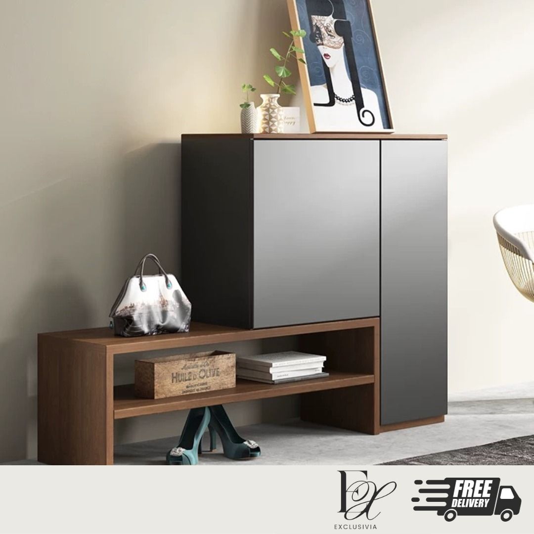 RHEA Modern Shoe Cabinet Bench - Exclusivia