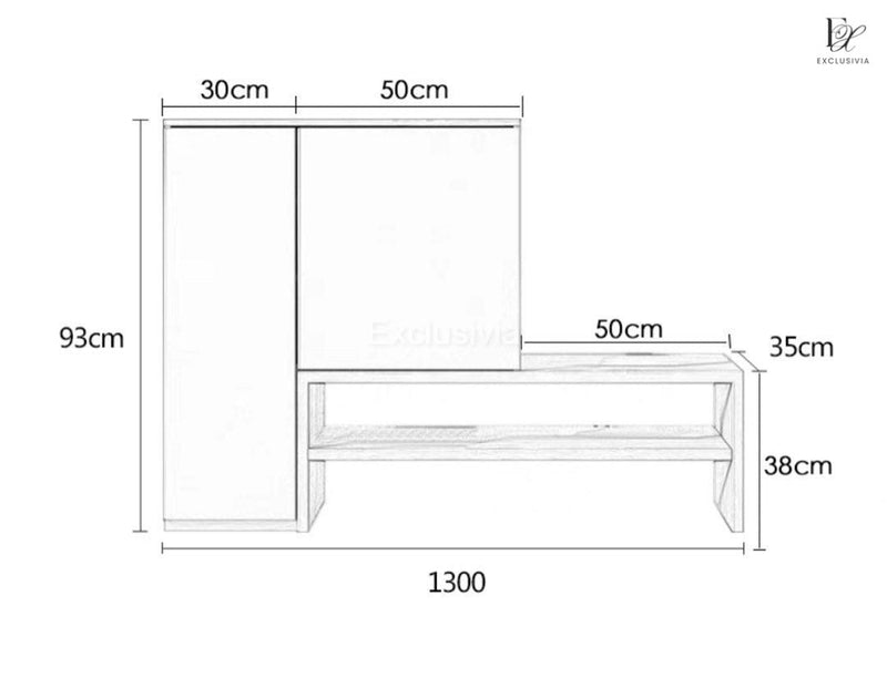 RHEA Modern Shoe Cabinet Bench - Exclusivia