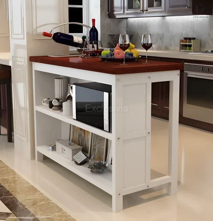 RHODES Kitchen Island Table - Exclusivia