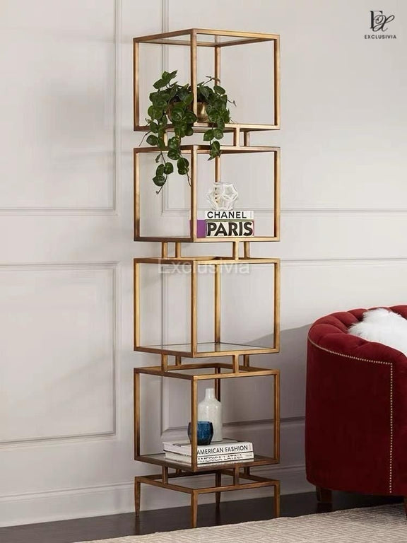 RIZEN Minimalist Glass Display Shelf - Exclusivia