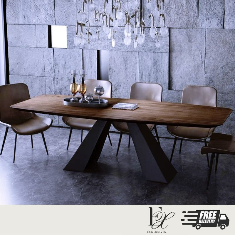 ROBIN Modern Solid Wood Dining Table - Exclusivia