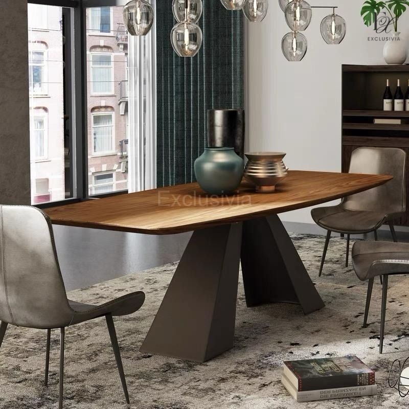 ROBIN Modern Solid Wood Dining Table - Exclusivia