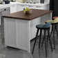 RON Kitchen Island Table with Cupboards - Exclusivia