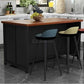 RON Kitchen Island Table with Cupboards - Exclusivia