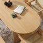 RUGGEN Japandi Ash Wood Dining Table - Exclusivia