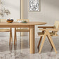 RUGGEN Japandi Ash Wood Dining Table - Exclusivia