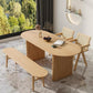 RUGGEN Japandi Ash Wood Dining Table - Exclusivia