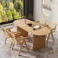 RUGGEN Japandi Ash Wood Dining Table - Exclusivia