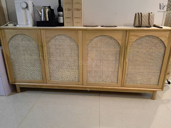 RUMI Rattan Sideboard Cabinet Console - Exclusivia