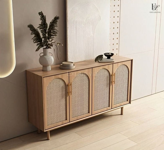 RUMI Rattan Sideboard Cabinet Console - Exclusivia