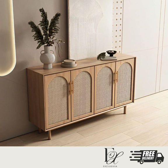 RUMI Rattan Sideboard Cabinet Console - Exclusivia