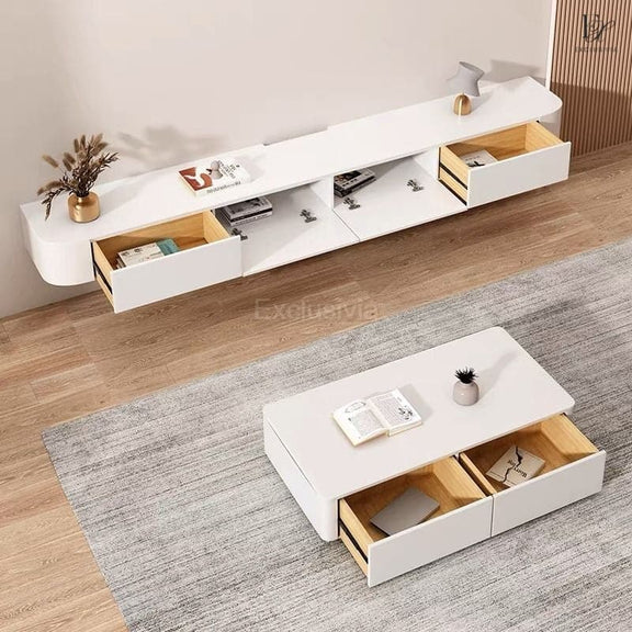 SAINT Floating TV Console Coffee Table - Exclusivia