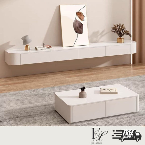 SAINT Floating TV Console Coffee Table - Exclusivia