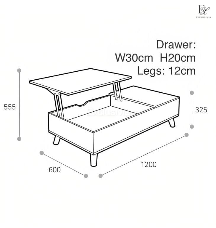 SCAR Convertible Coffee Table - Exclusivia