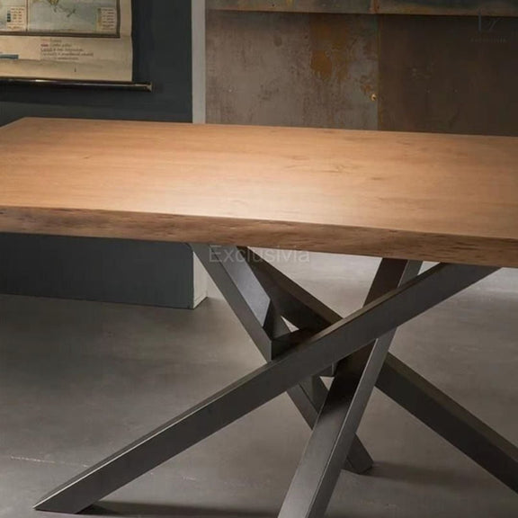 SHAY Wishbone Solid Wood Dining Table - Exclusivia