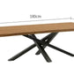 SHAY Wishbone Solid Wood Dining Table - Exclusivia