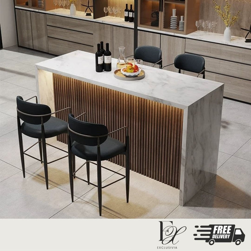 SINTHE Modern Marble Kitchen Island / Bar Table - Exclusivia