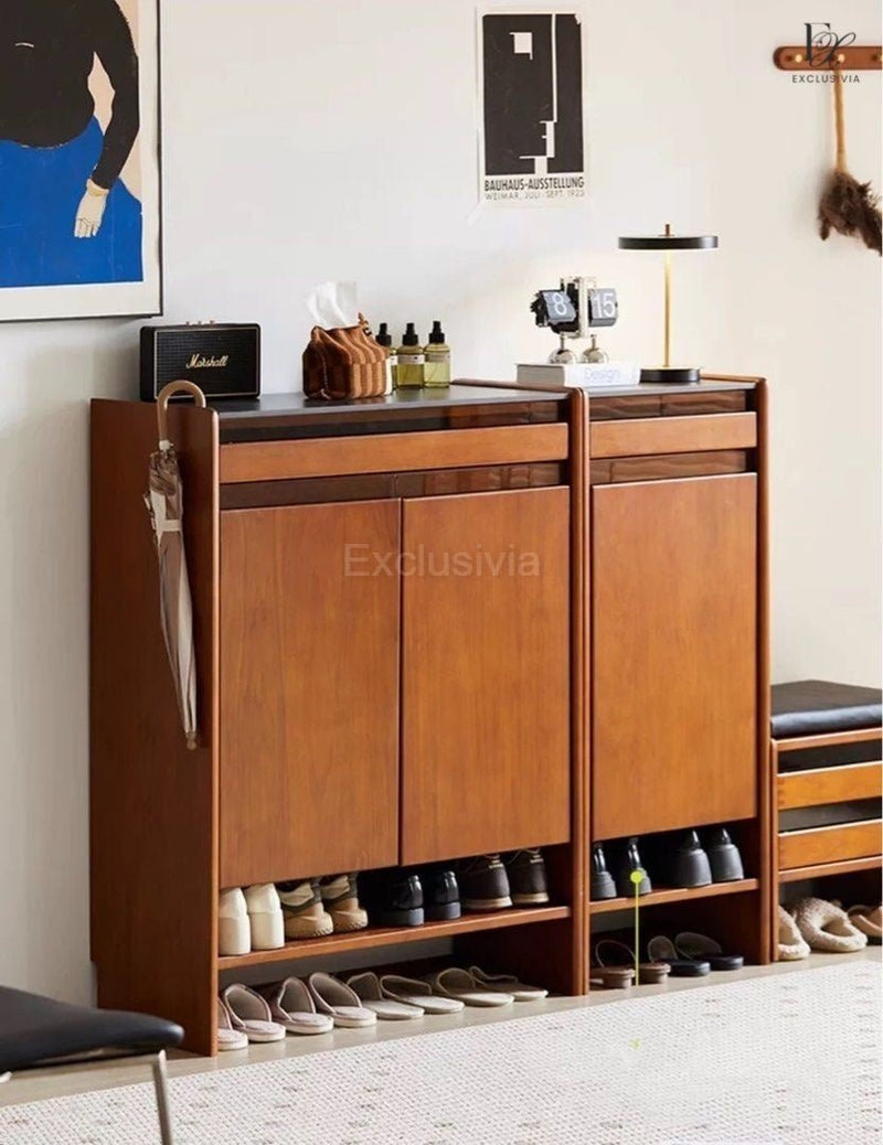 SOUSA Modern Solid Wood Shoe Cabinet - Exclusivia