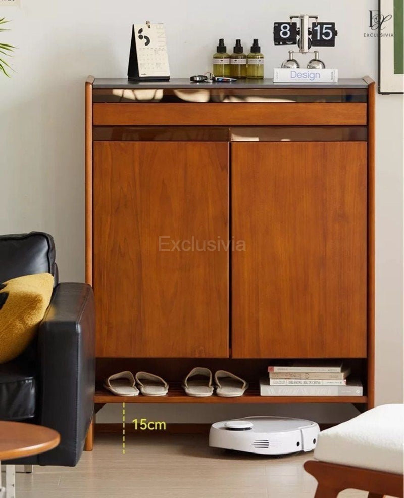 SOUSA Modern Solid Wood Shoe Cabinet - Exclusivia