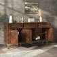 SPINA Wooden Sideboard Cabinet - Exclusivia