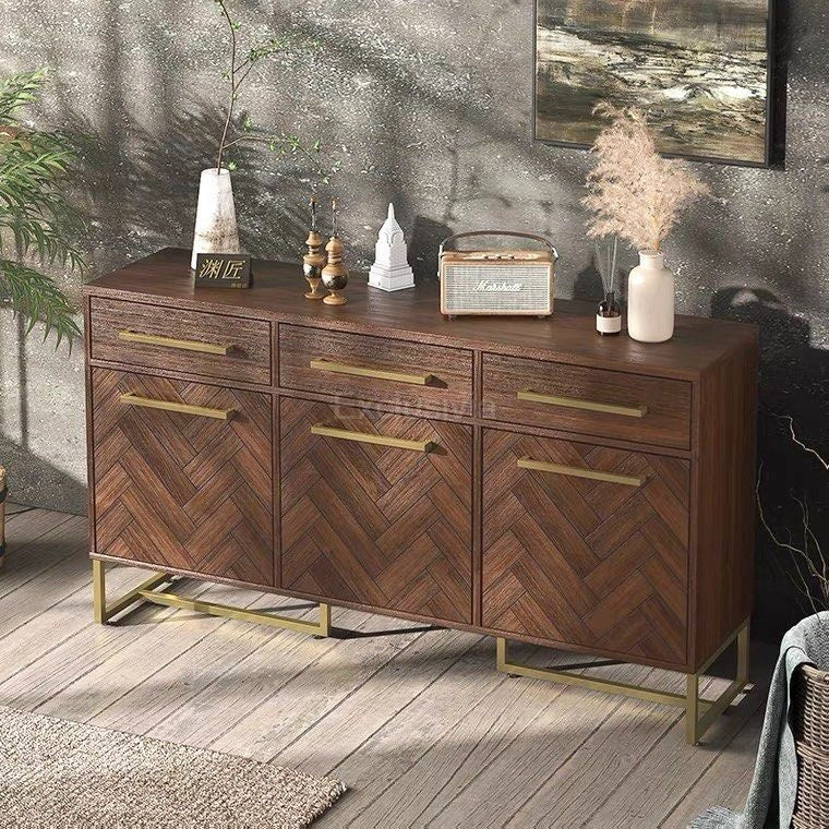 SPINA Wooden Sideboard Cabinet - Exclusivia