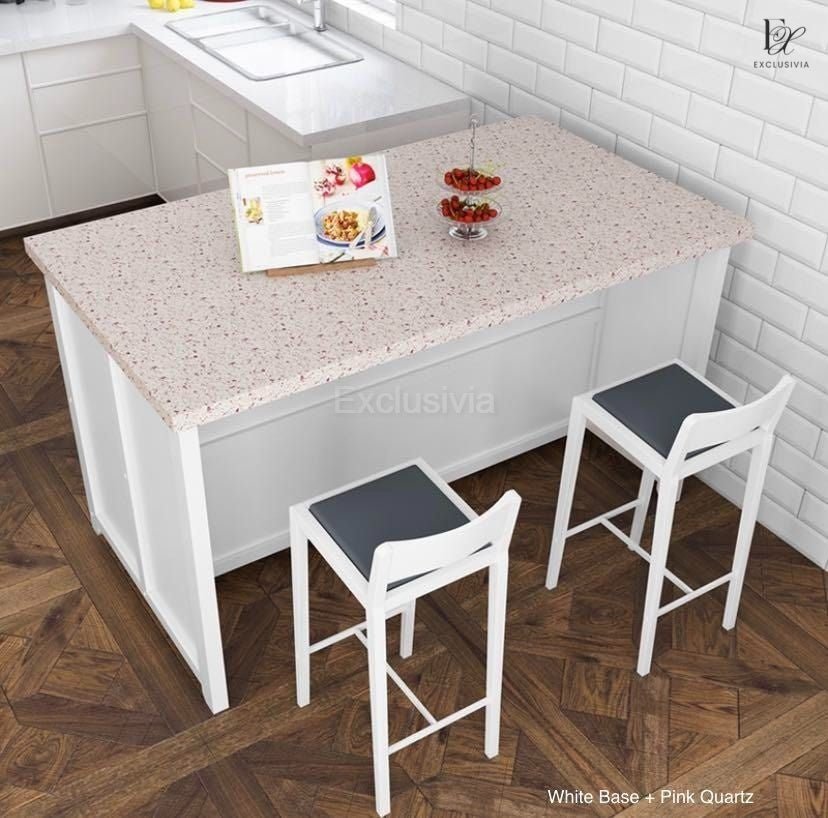 STATEN Quartz Kitchen Island Table - Exclusivia