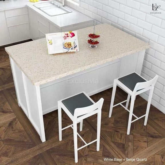 STATEN Quartz Kitchen Island Table - Exclusivia