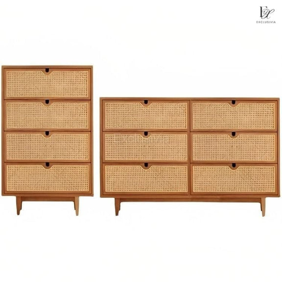 THAMUZ Rattan Chest Of Drawers - Exclusivia