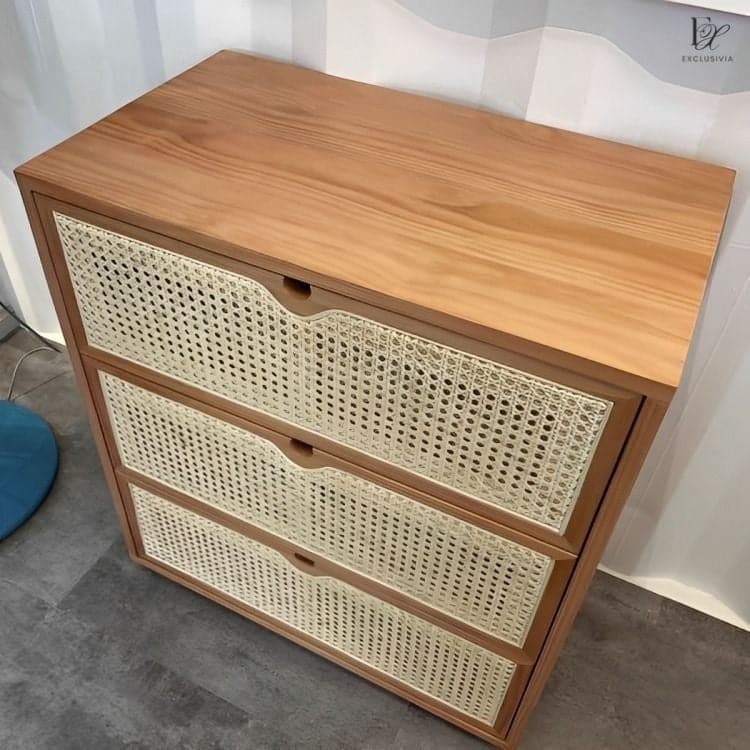 THAMUZ Rattan Chest Of Drawers - Exclusivia