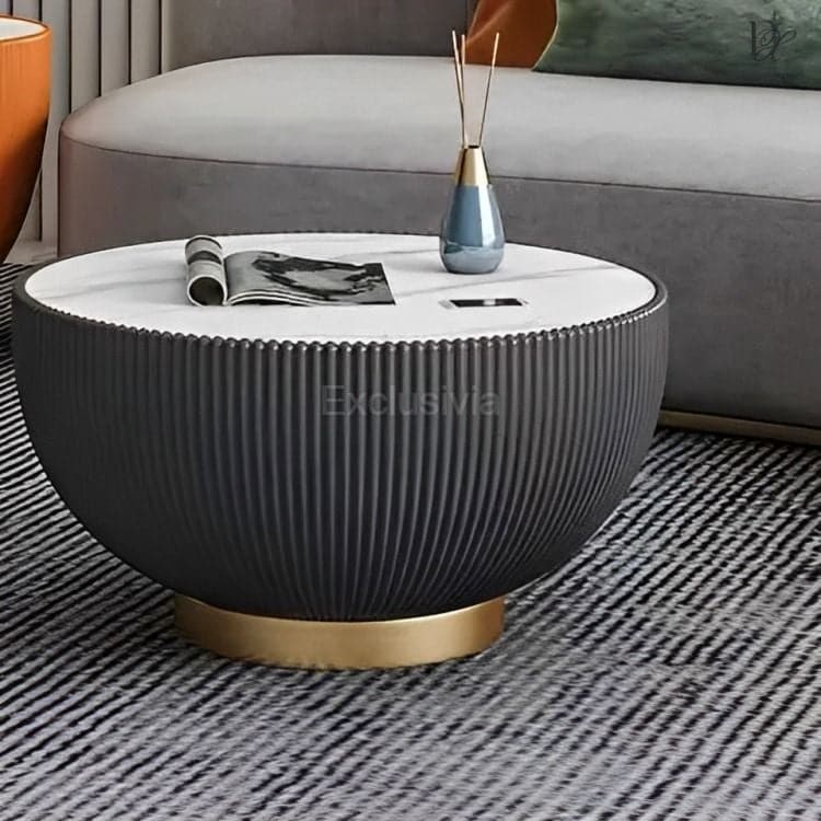 TIG Round Marble Coffee Table - Exclusivia