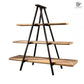 TREBLE Industrial Solid Wood Display Shelf - Exclusivia