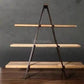 TREBLE Industrial Solid Wood Display Shelf - Exclusivia