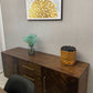 TV Console Cabinet Sideboard Herringbone - Exclusivia