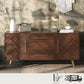 TV Console Cabinet Sideboard Herringbone - Exclusivia