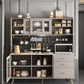 TYRENCE Rustic Ash Kitchen Cabinet Cupboard - Exclusivia