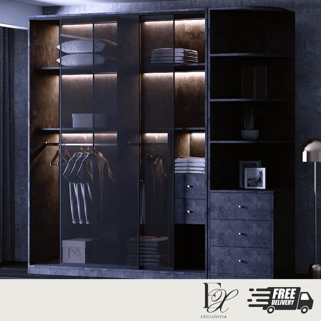 URAME Modern Industrial Wardrobe - Exclusivia