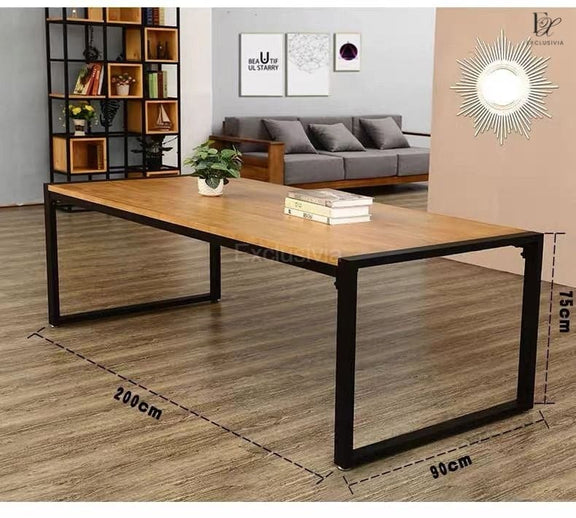 UTOPIA Modern Industrial Ultra Thin Office Study Table - Exclusivia