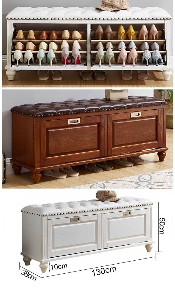 VALE Shoe Rack Cabinet Bench - Exclusivia