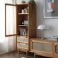 VALEN Rattan Glass Cabinet - Exclusivia