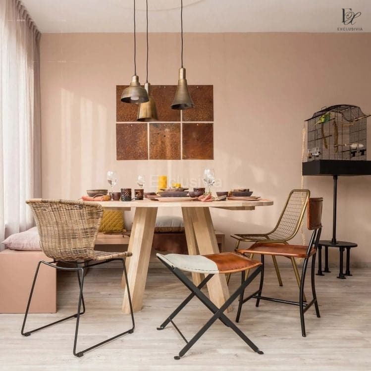 VALIR Rustic Solid Wood Dining Table - Exclusivia