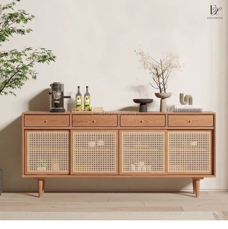 VEXA Rattan Cabinet Sideboard Drawer - Exclusivia