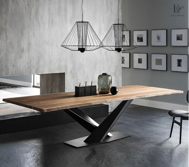 VOK Solid Wood Dining Table - Exclusivia