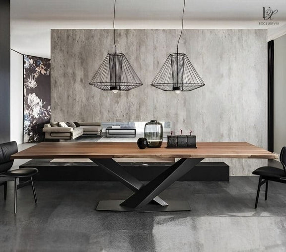 VOK Solid Wood Dining Table - Exclusivia