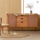 WAVES Rustic Solid Cherry Wood Sideboard Cabinet - Exclusivia