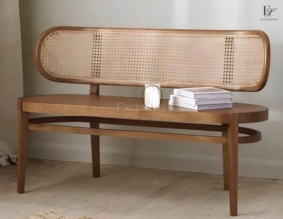 WREN Rattan Bench Chair - Exclusivia