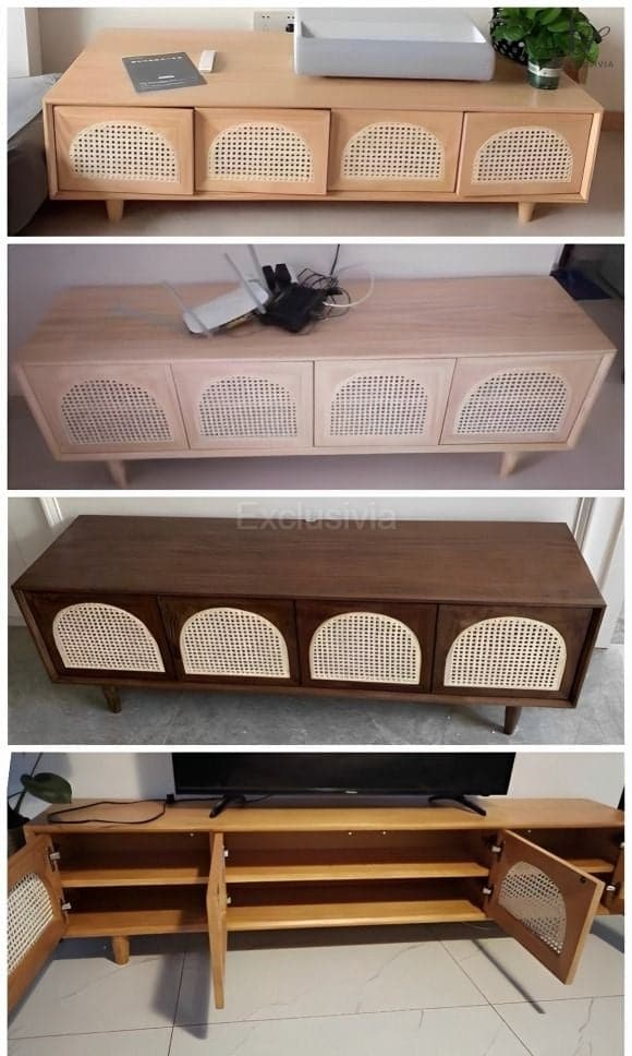 YON Rattan TV Console Sideboard - Exclusivia