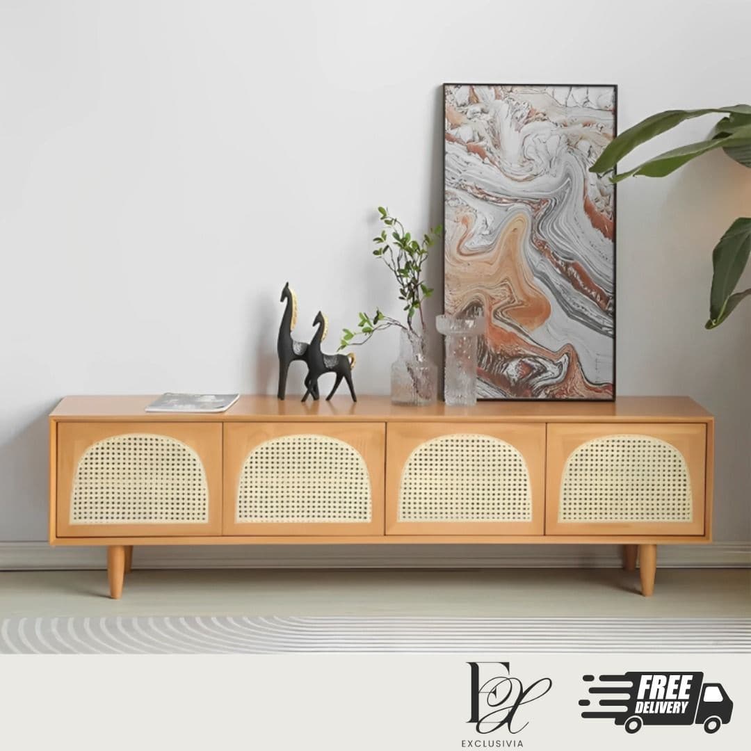 YON Rattan TV Console Sideboard - Exclusivia